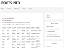 Tablet Screenshot of jroots.info
